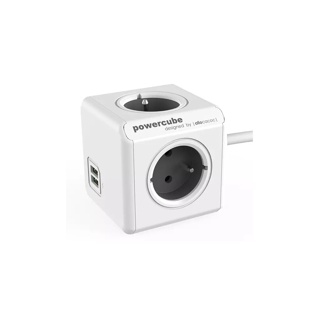 Obrázek produktu Cubenest - Powercube, 1.5m, Extended USB PD 35W, 2X C, šedá, POWERCUBE, 4 zásuvky, 2x USB C, Power Delivery 35 W