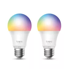 obrázek produktu LED žárovka TP-LINK Tapo L530E, E27, 220-240V, 8.7W, 806lm, 6000k, RGB, 15000h, chytrá Wi-Fi žárovka, 2 kusy v balení