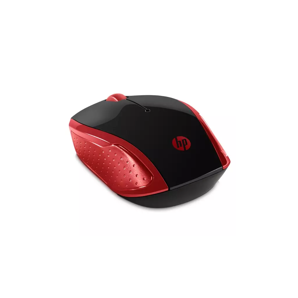 Obrázek produktu Myš bezdrátová, HP 200 Red, červená, optická, 1000DPI