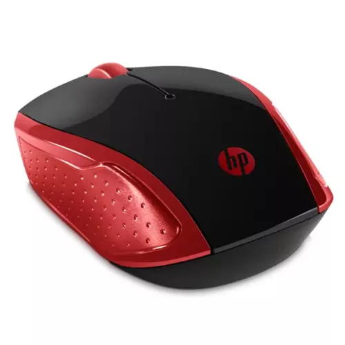 obrázek produktu Myš bezdrátová, HP 200 Red, červená, optická, 1000DPI