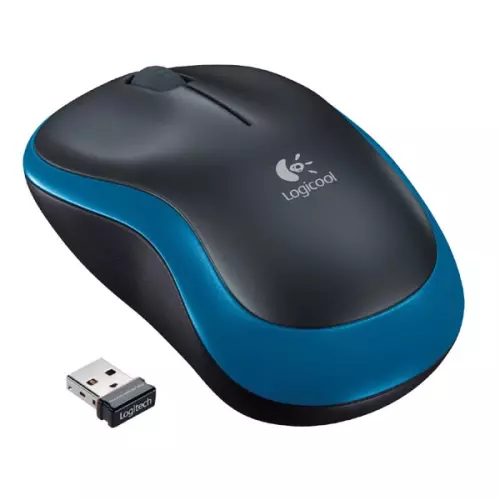 obrázek produktu Myš bezdrátová, Logitech M185, modrá, optická, 1000DPI
