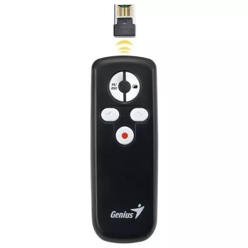 obrázek produktu Prezentér 2.4Ghz, media pointer, USB, plug &amp; play, černý