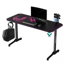 obrázek produktu ULTRADESK Herní stůl FRAG - PINK V3, 140x60 cm, 76 cm, s XXL podložkou pod myš, s ultradesk BEAM, držák sluchátek i nápojů