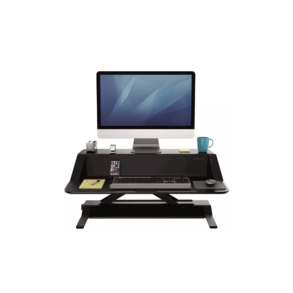 Obrázek produktu Pracovní stanice, Sit-Stand Lotus, černá, plast-kov, Fellowes, DOPRODEJ