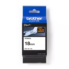 obrázek produktu Brother originální páska do tiskárny štítků, Brother, STE-141, 3m, 18mm, kazeta s páskou Stencil