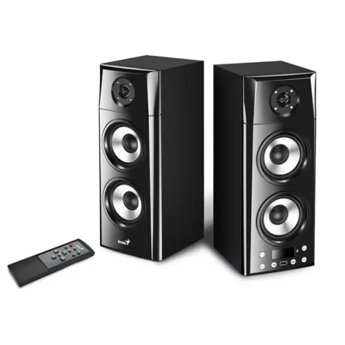 obrázek produktu Genius reproduktory SP-HF2800 BT, 2.0, 60W, černé, dálkové ovládání, BT 5.0, 3pásmové, LCD display, podpora TWS, RCA vstup, Blueto