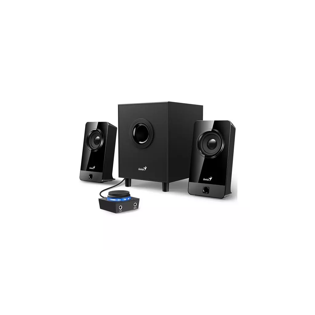 Obrázek produktu Genius reproduktory SW-2.1 300X, 2.1, 10W, černé, ovládací panel, vstup pro mikrofon, 3,5 mm jack, 25Hz~18kHz