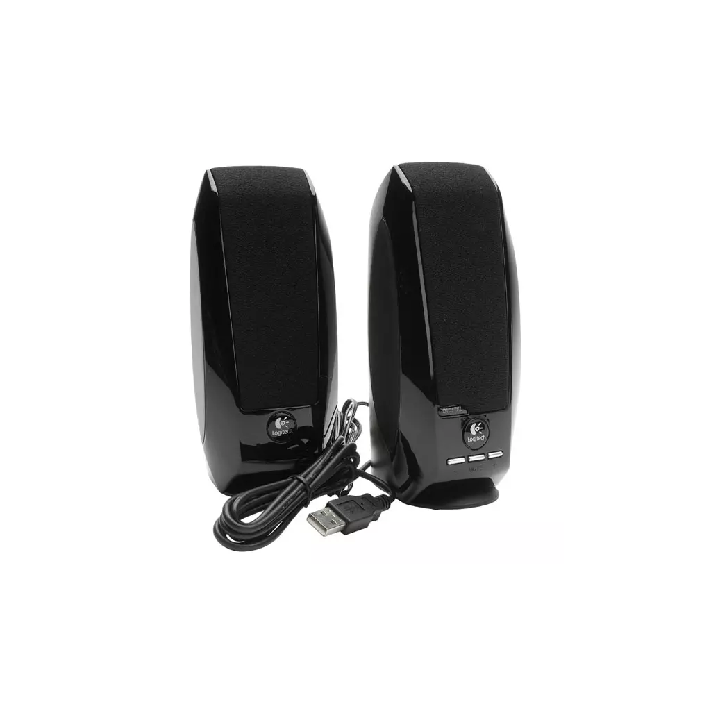 Obrázek produktu Logitech reproduktory S150, 2.0, 1,2W, černé, regulace hlasitosti, přenosné, 90Hz-20kHz