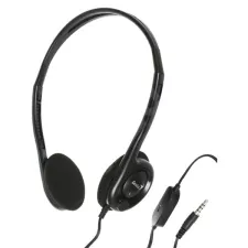 obrázek produktu Genius HS-200C, sluchátka s mikrofonem, bez ovládání hlasitosti, černá, 3.5 mm jack