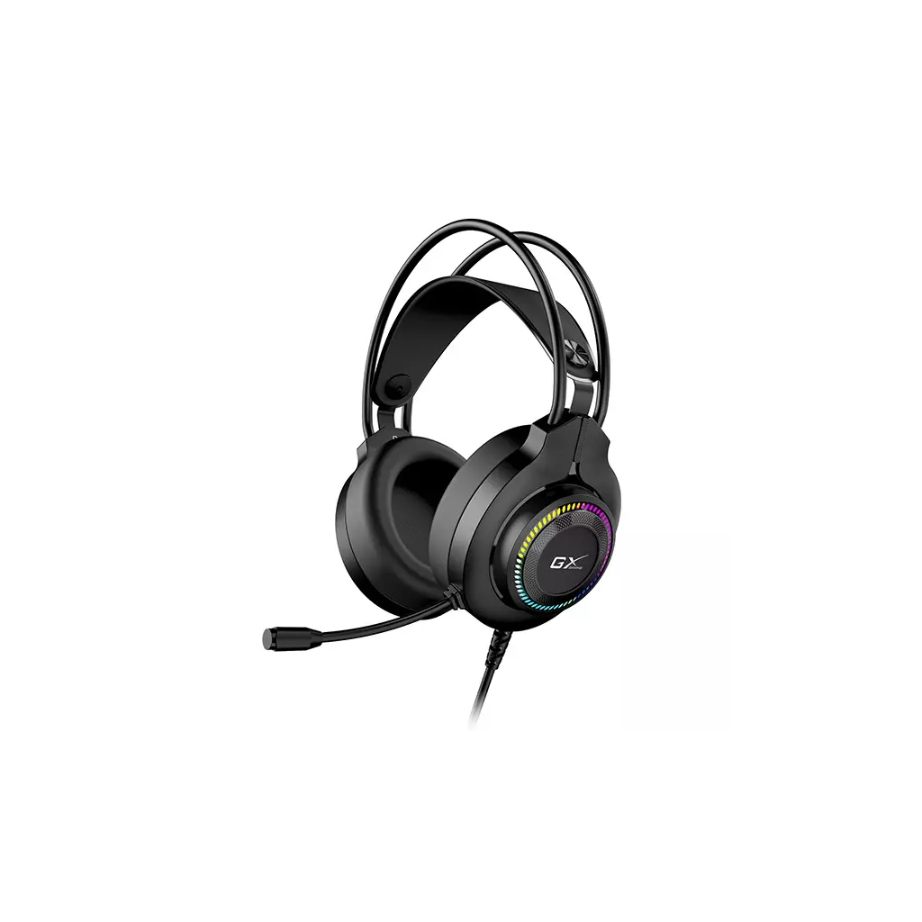Obrázek produktu Genius GX GAMING HS-GX580U, sluchátka s mikrofonem, černá, herní sluchátka, 50 mm měniče typ USB