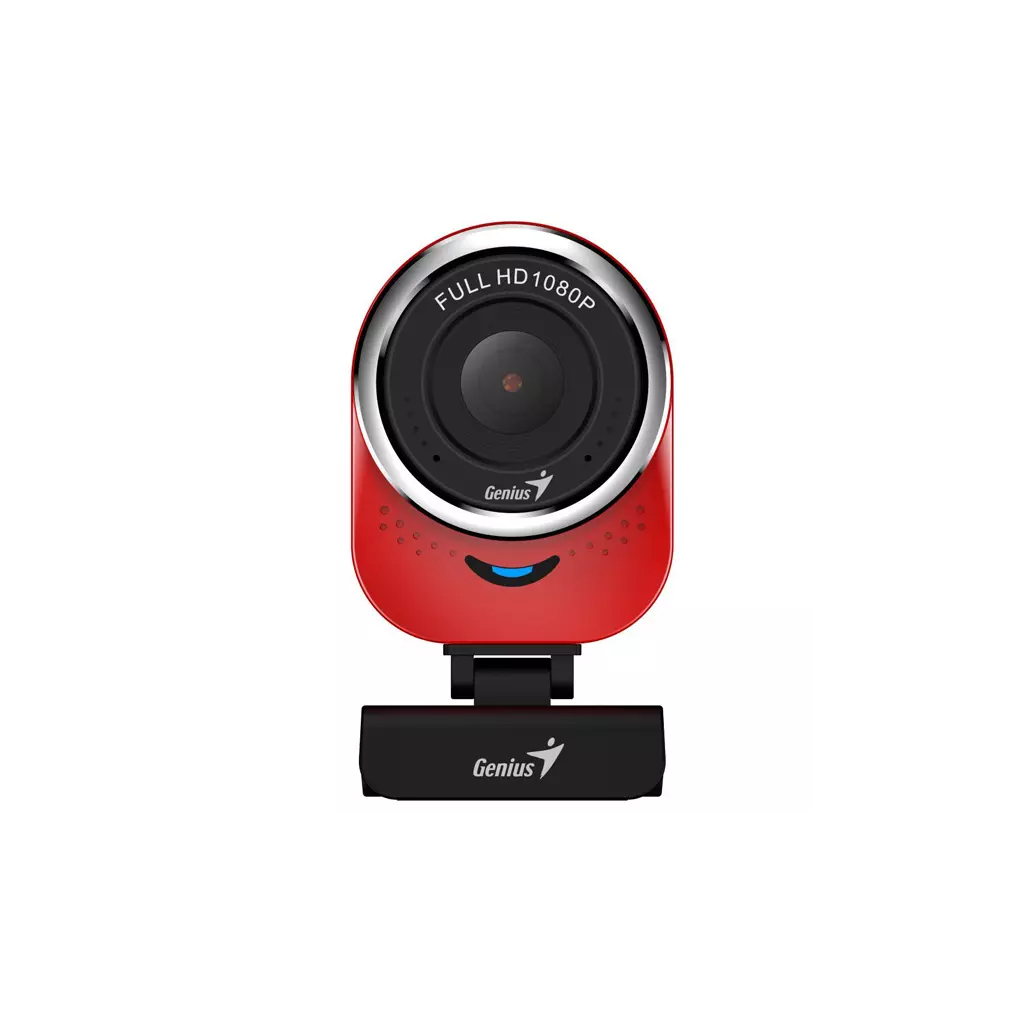 Obrázek produktu Genius Full HD Webkamera QCam 6000, 1920x1080, USB 2.0, červená, Windows 7 a vyšší, FULL HD, 30 FPS