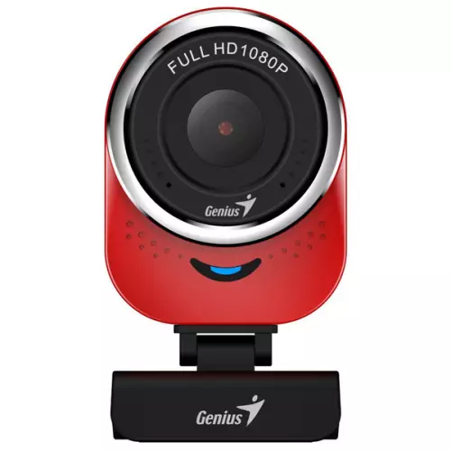 obrázek produktu Genius Full HD Webkamera QCam 6000, 1920x1080, USB 2.0, červená, Windows 7 a vyšší, FULL HD, 30 FPS