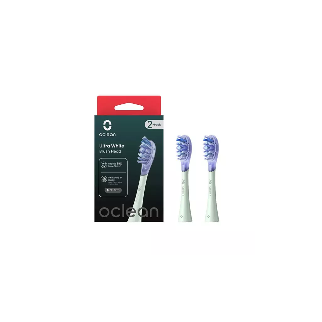 Obrázek produktu Oclean náhradní hlavice Ultra White, UW01 - 2 ks, zelené