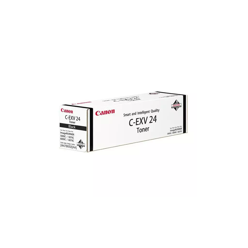 Obrázek produktu Canon originální toner C-EXV24 BK, 2447B002, black, 48000str., 2000g, náhrada za CEXV10