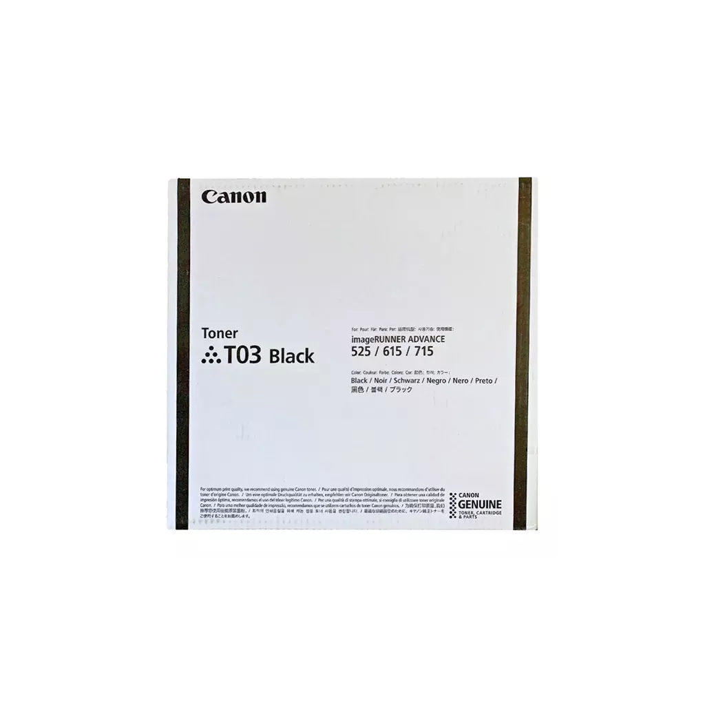 Obrázek produktu Canon originální toner T03 BK, 2725C001, black, 51500str.