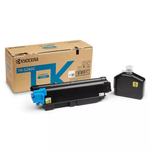 obrázek produktu Kyocera originální toner TK-5280C, 1T02TWCNL0, cyan, 11000str., obsahuje odpadní nádobku