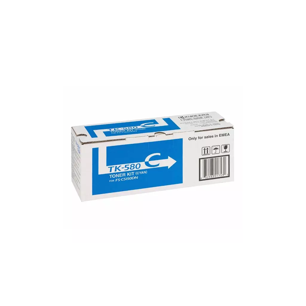 Obrázek produktu Kyocera originální toner TK580C, 1T02KTCNL0, cyan, 2800str.