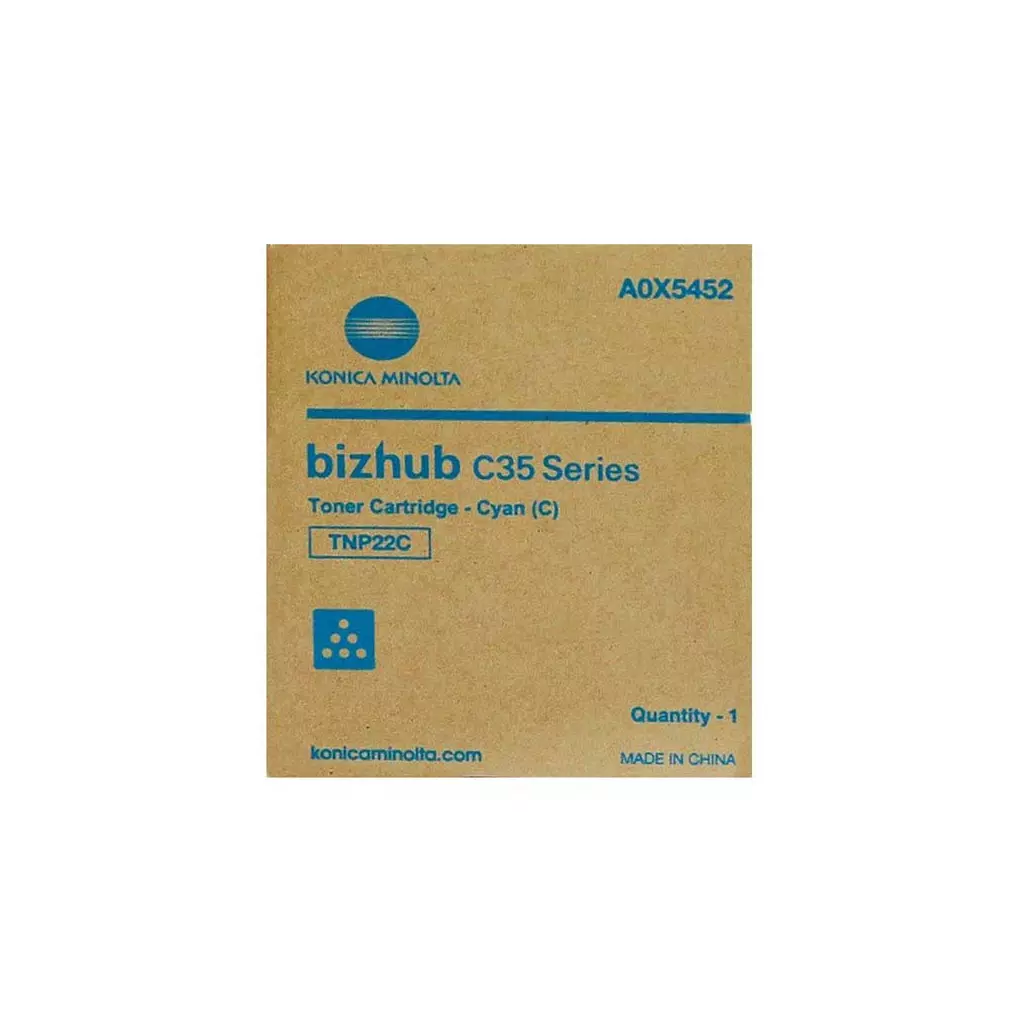 Obrázek produktu Konica Minolta originální toner A0X5452, TNP22C, cyan, 6000str.