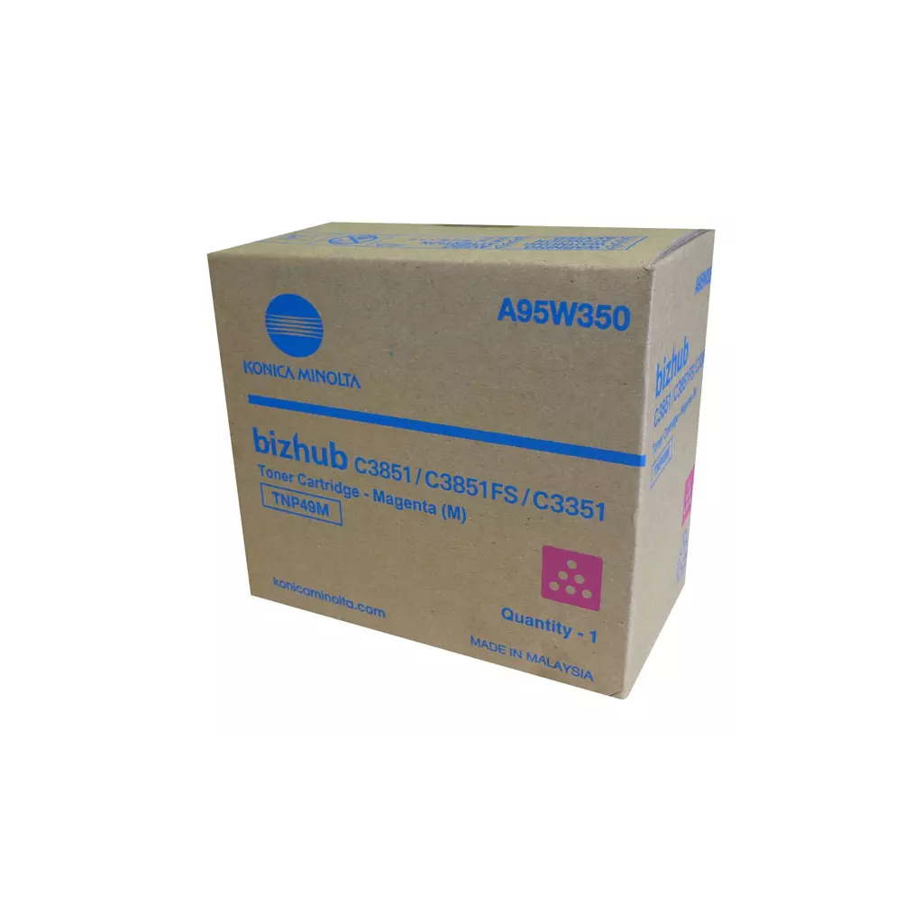 Obrázek produktu Konica Minolta originální toner A95W350, TNP-49M, magenta, 12000str.