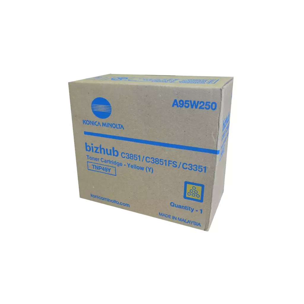 Obrázek produktu Konica Minolta originální toner A95W250, TNP-49Y, yellow, 12000str.