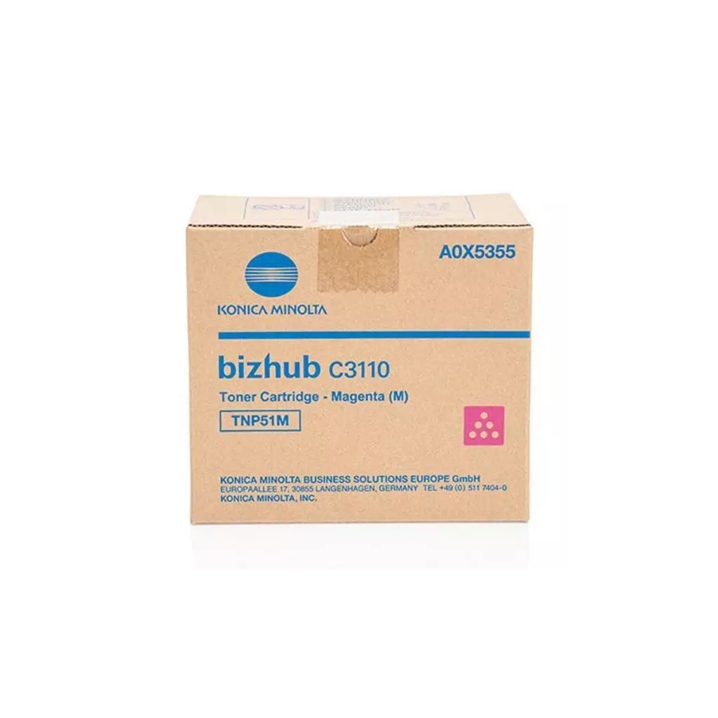Obrázek produktu Konica Minolta originální toner A0X5355, TNP-51M, magenta, 5000str.
