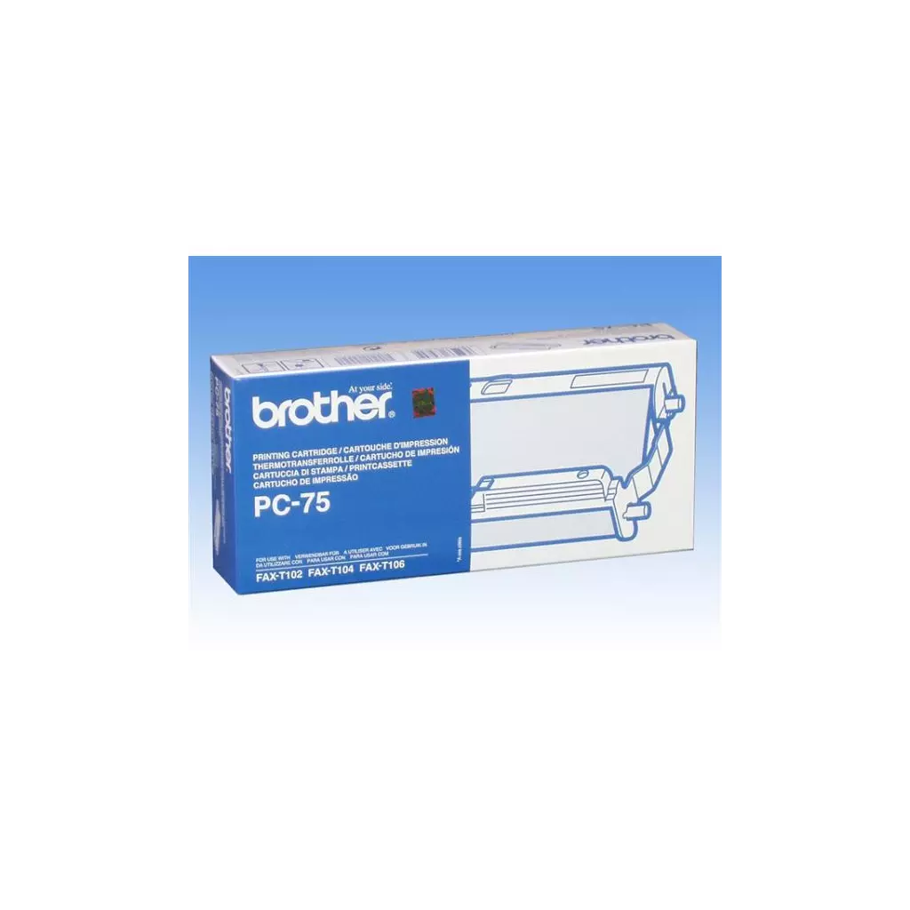 Obrázek produktu Brother originální fólie do faxu PC75, 1*140s, Brother Fax T-104, T-106