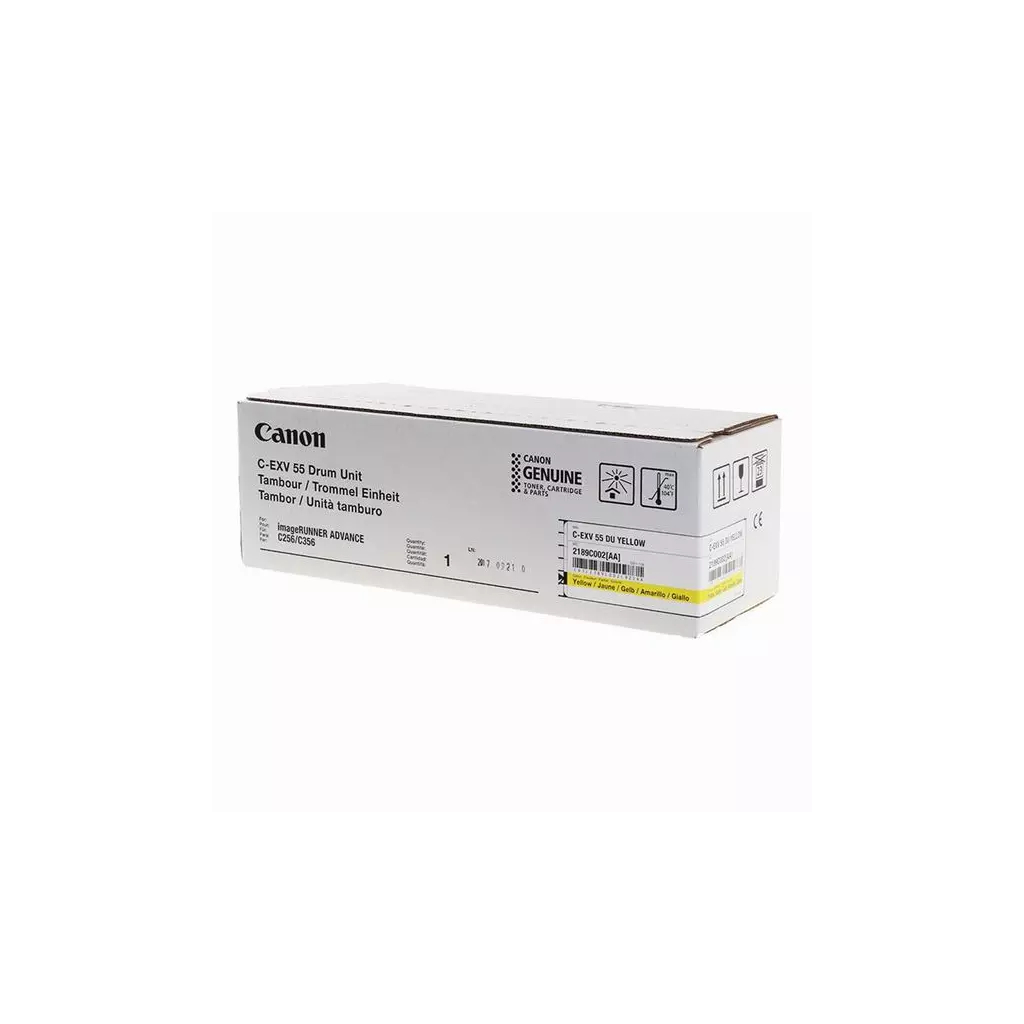 Obrázek produktu Canon originální válec C-EXV55 Y, 2189C002, yellow, 45000str., DOPRODEJ