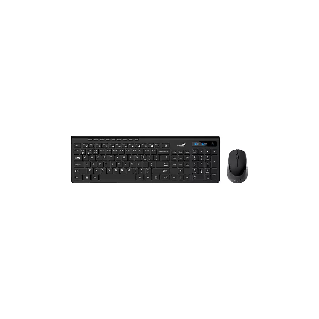 Obrázek produktu Genius SlimStar 8230, sada klávesnice s bezdrátovou optickou myší, 1x AA, 1x AA, CZ/SK, klasická, Dual-Mode typ bezdrátová, černá,