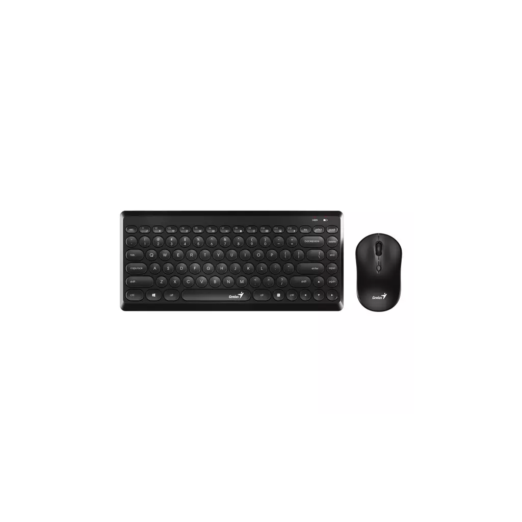 Obrázek produktu Genius LuxeMate Q8000 sada klávesnice bezdrátová CZ/SK, černá s bezdrátovou optickou myší, 4x AAA, klasická, kulaté klávesy typ 2.