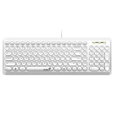 obrázek produktu Genius Slimstar Q200, klávesnice CZ/SK, klasická, tichá typ drátová (USB), bílá, ne