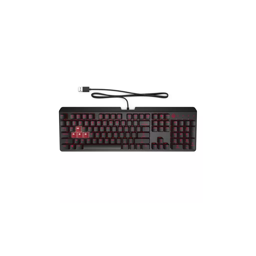 Obrázek produktu HP Omen by HP Encoder, klávesnice CZ/SK, herní, mechanická, podsvícená typ drátová (USB), červená