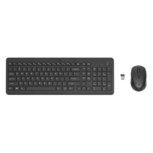 obrázek produktu HP HP 330, Sada klávesnice s bezdrátovou optickou myší, AA, SK, ergonomická, bezdrátový přijímač USB typ 2.4 [GHz], bezdrátová, 