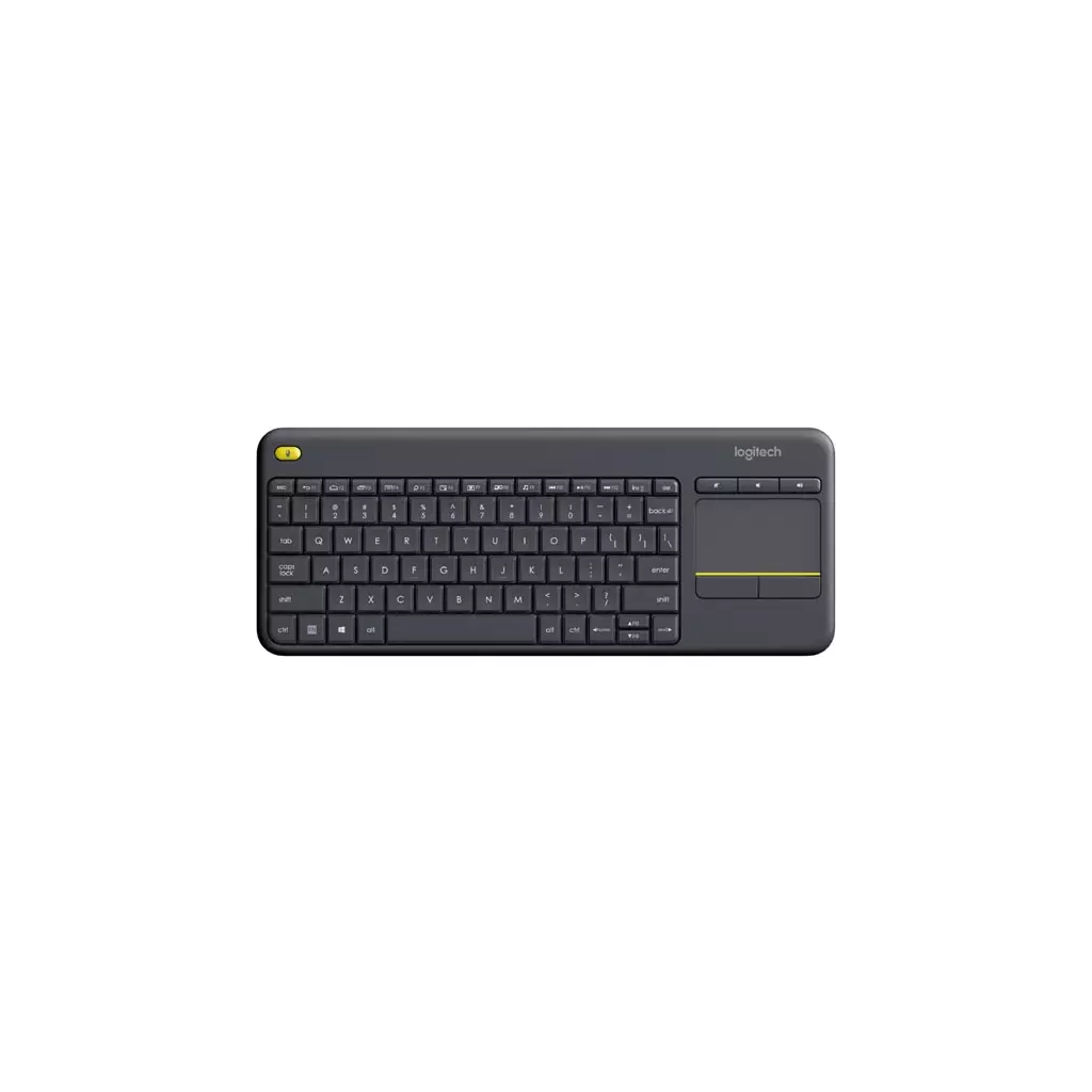 Obrázek produktu Logitech K400 Plus, klávesnice AA, US, multimediální, 2.4 [GHz], bezdrátová, černá