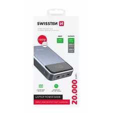 obrázek produktu SWISSTEN POWER BANK 20000 mAh 100W POWER DELIVERY PRO NOTEBOOKY