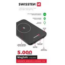 obrázek produktu SWISSTEN POWER BANK 5000 mAh (kompatibilní s MagSafe)
