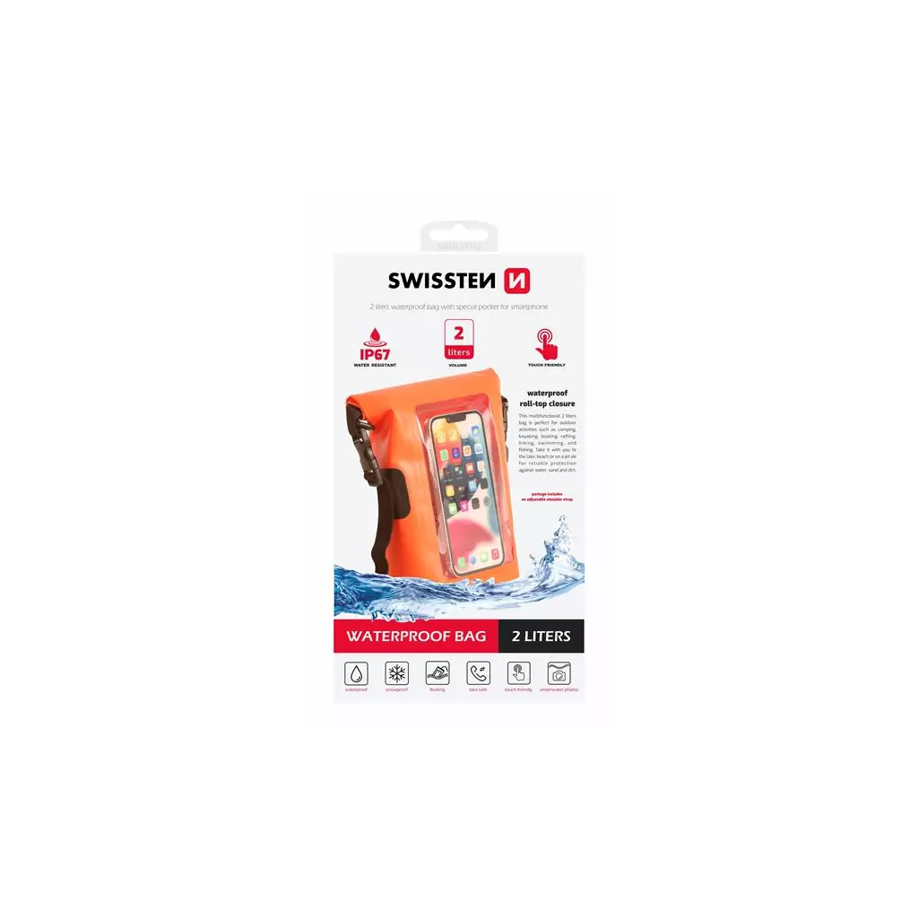 Obrázek produktu VODOTĚSNÉ POUZDRO SWISSTEN WATERPROOF ORANŽOVÉ(2L)