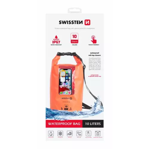 obrázek produktu VODOTĚSNÉ POUZDRO SWISSTEN WATERPROOF ORANŽOVÉ(10L)
