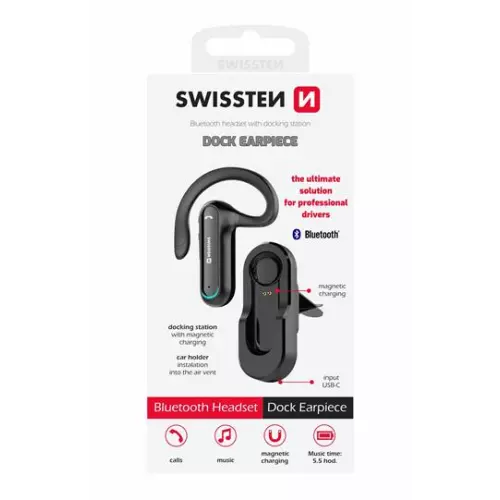 obrázek produktu BLUETOOTH HEADSET SWISSTEN DOCK EARPIECE