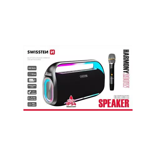 obrázek produktu SWISSTEN BLUETOOTH REPRODUKTOR HARMONY 120W ČERNÝ