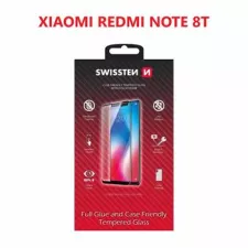 obrázek produktu SKLO SWISSTEN FULL GLUE, COLOR FRAME, CASE FRIENDLY PRO XIAOMI REDMI NOTE 8T ČERNÉ