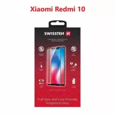 obrázek produktu SKLO SWISSTEN FULL GLUE, COLOR FRAME, CASE FRIENDLY PRO XIAOMI REDMI 10 LTE ČERNÉ