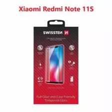 obrázek produktu SKLO SWISSTEN FULL GLUE, COLOR FRAME, CASE FRIENDLY PRO XIAOMI REDMI NOTE 11S ČERNÉ