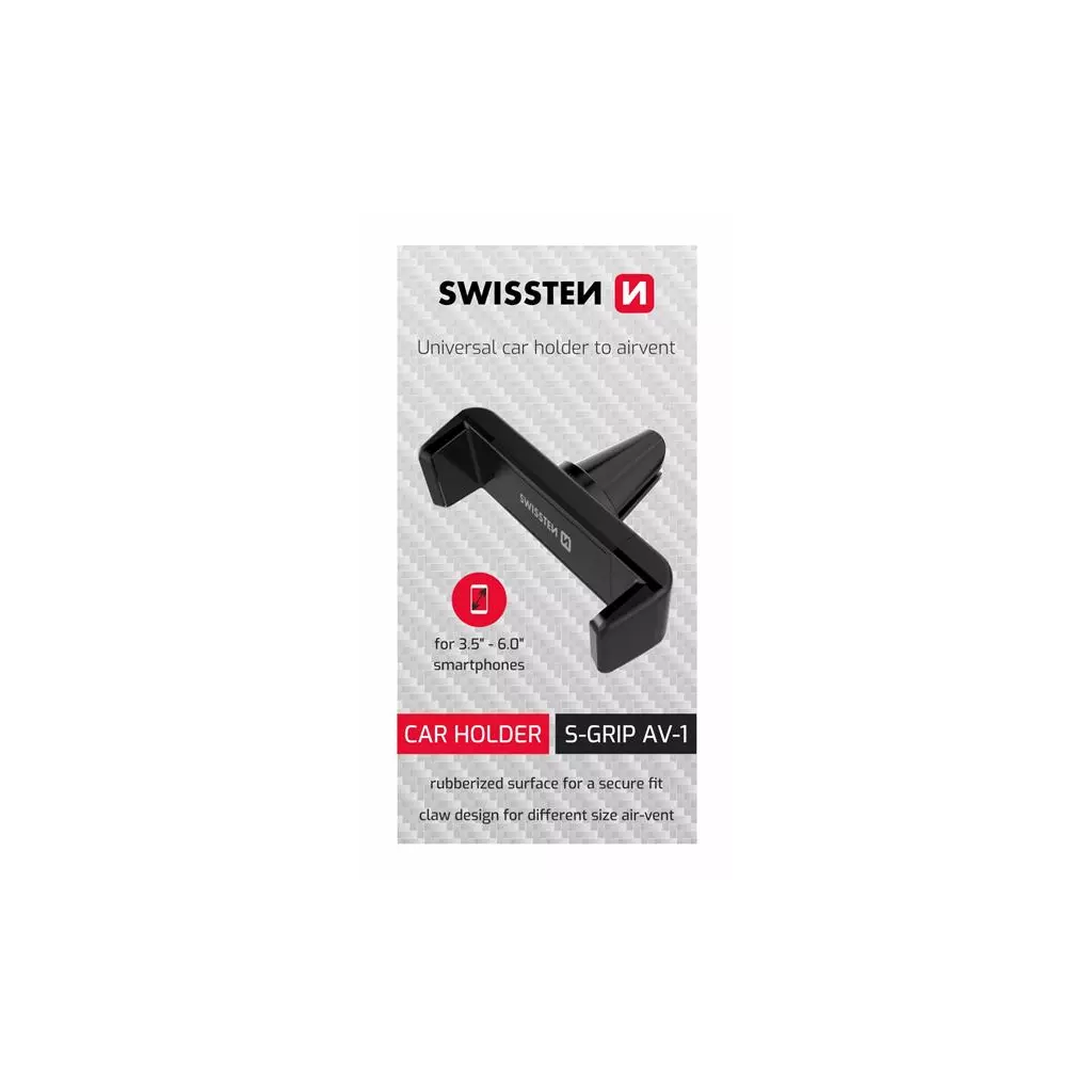 Obrázek produktu DRŽÁK DO VENTILACE AUTA SWISSTEN S-GRIP AV-1 (SAMOPRODAVAČ)