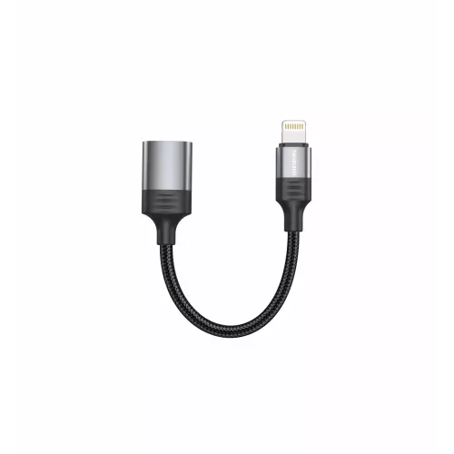 obrázek produktu OTG ADAPTÉR SWISSTEN TEXTILE LIGHTNING (samec) / USB-A (samice) 0,12 M ČERNÝ (nahrazuje 55500300)