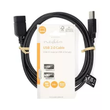obrázek produktu Nedis CCGL60010BK20  USB 2.0 prodlužovací kabel AM - AF 2m