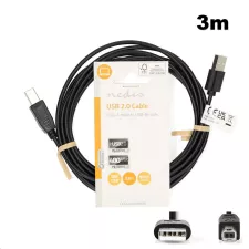 obrázek produktu Nedis CCGL60101BK30  USB 2.0 kabel pro tiskárny AM - BM 3m