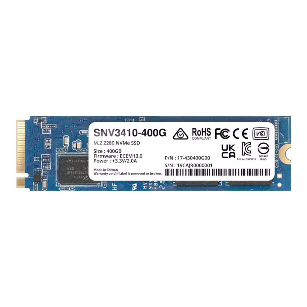 Obrázek produktu Synology SNV3410/400GB/SSD/M.2 NVMe/5R