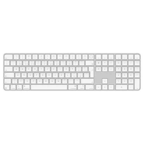 obrázek produktu Apple Magic Keyboard Numeric Touch ID/Bezdrátová Bluetooth/CZ layout/Bílá