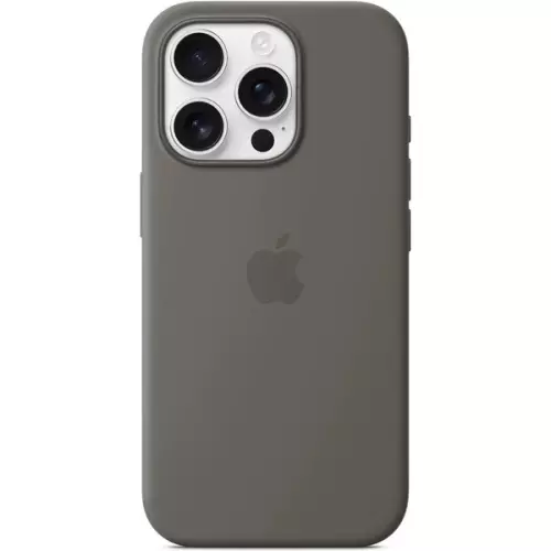 obrázek produktu iPhone 16 Pro Silicone Case with MS - Stone Gray