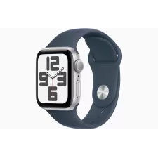 obrázek produktu Apple Watch SE/40mm/Silver/Sport Band/Storm Blue/-S/M